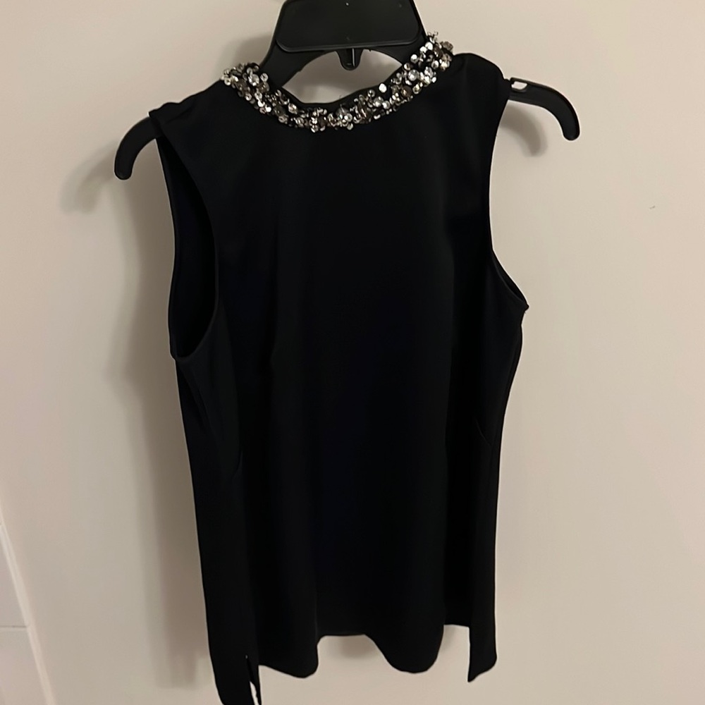 Black Gem Neckline shirt